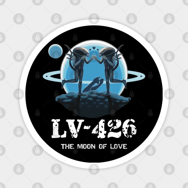 LV-426: The Moon Of Love Magnet by SPACE ART & NATURE SHIRTS 